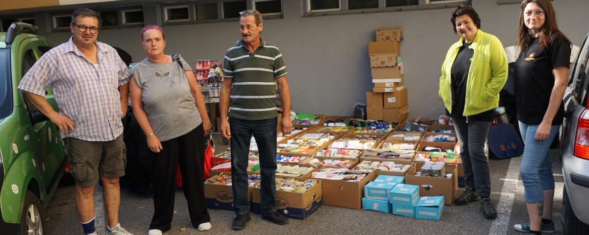 Spendenlieferung in die Salzburger Wärmestube