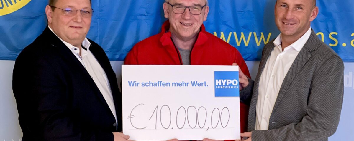 Spende 10.000,- Lions Delta Linz